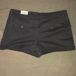 Maurice’s gray shorts, mid rise, 3.5 inch inseam, size 12